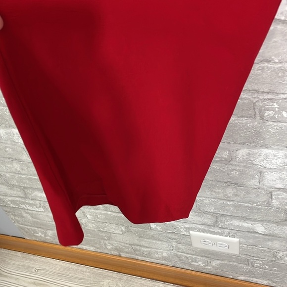 Nanette Lepore Red Crepe Wide Leg Pant - Picture 3 of 7